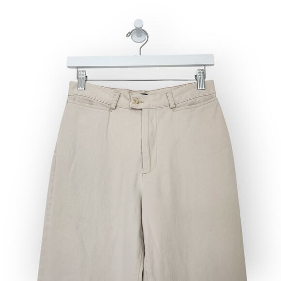 Vintage 90s Dockers Khaki Pants High Rise Straight Leg Trousers 4 Y2K - Picture 2 of 11